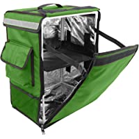 PrimeMatik - Mochila isotérmica 35 x 49 x 25 cm Verde para Entrega de Pedidos de Comida en Moto y Bicicleta